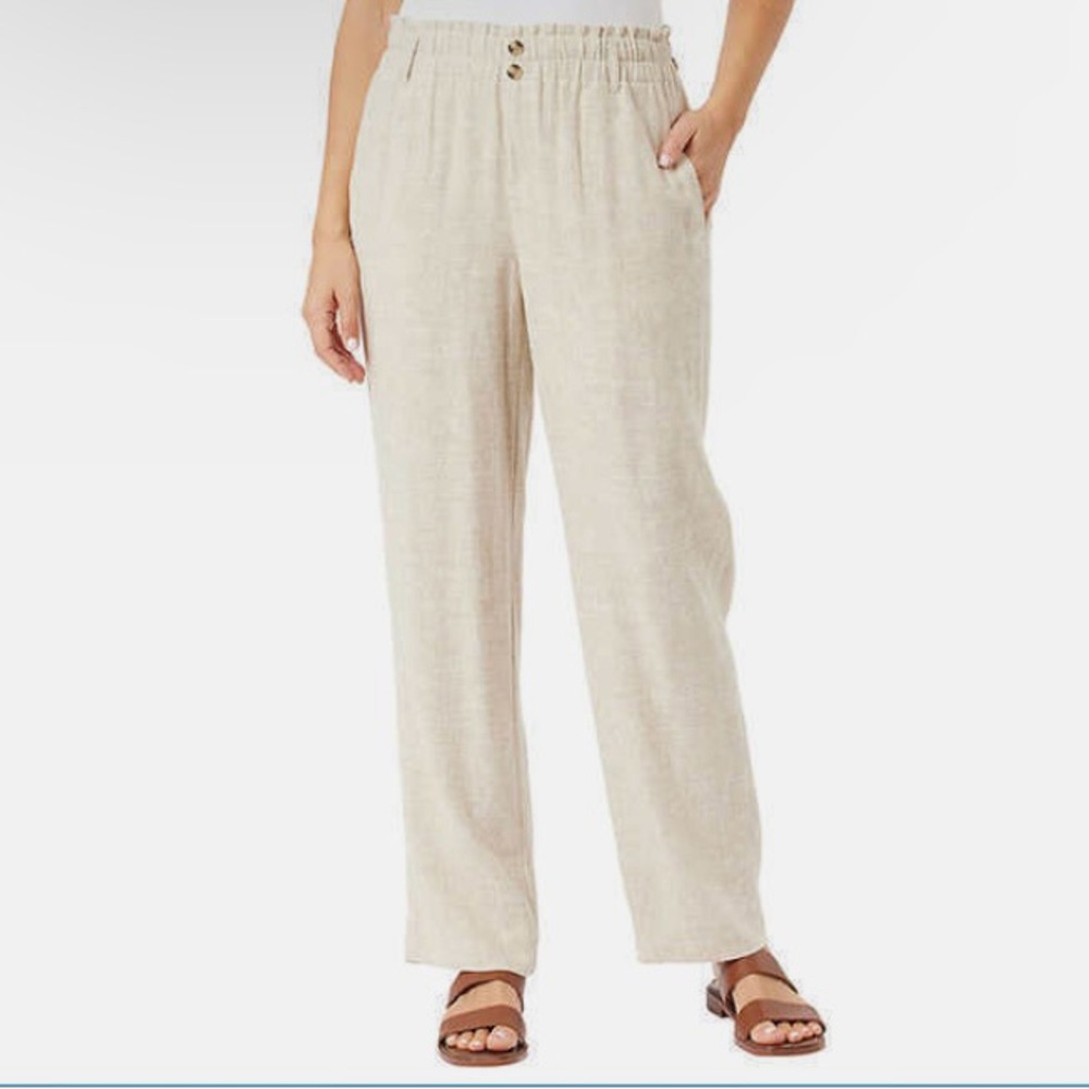 Briggs Linen Blend Pant TAN 30-in inseam Women's